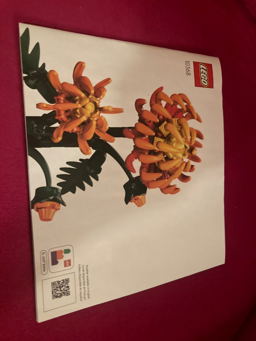 NIB LEGO Icons Chrysanthemum Flower Decor Set #10368 - Picture 4 of 5